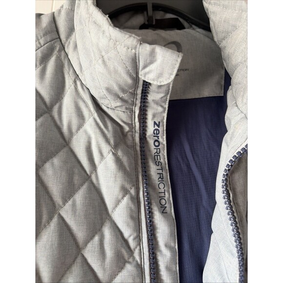 Zero Restriction Quilted Convertible Goose Down Golf Vest Jacket Women’s XL - Picture 3 of 5